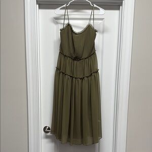 Banana Republic Olive Green Mini Dress